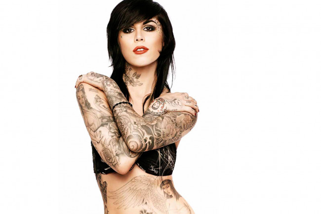Обои картинки фото Katherine von Drachenberg Kat Von D, kat, , девушки, , , тату