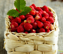 Картинка еда клубника +земляника земляника корзинка