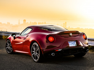 Картинка автомобили alfa+romeo 2015г alfa romeo 4c us-spec 960 красный