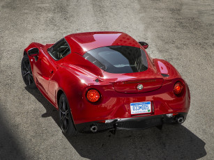 Картинка автомобили alfa+romeo 2015г alfa romeo 4c us-spec 960 красный