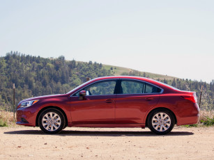 обоя автомобили, subaru, legacy, 2015г, красный, 2-5i