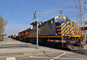 Картинка техника поезда локомотив состав рельсы дорога железная