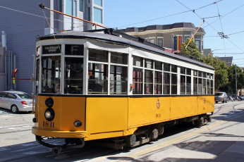 Картинка техника трамваи трамвай город рельсы