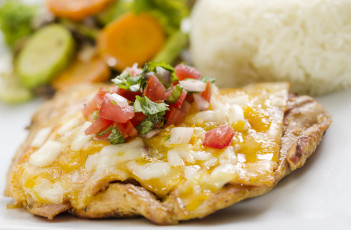 Картинка еда мясные+блюда помидоры биток сыр курица