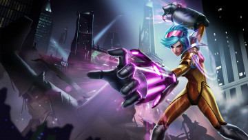 Картинка видео+игры league+of+legends разрушение neon league of legends город