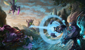 Картинка видео+игры league+of+legends art teemo ezreal legends of kha'zix games pulsfire lulu baron league