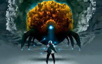 Картинка фэнтези существа арт романтика апокалипсиса arbitrators web alexiuss