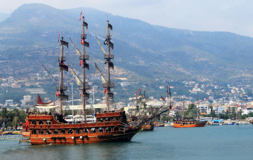 Картинка корабли парусники мачты