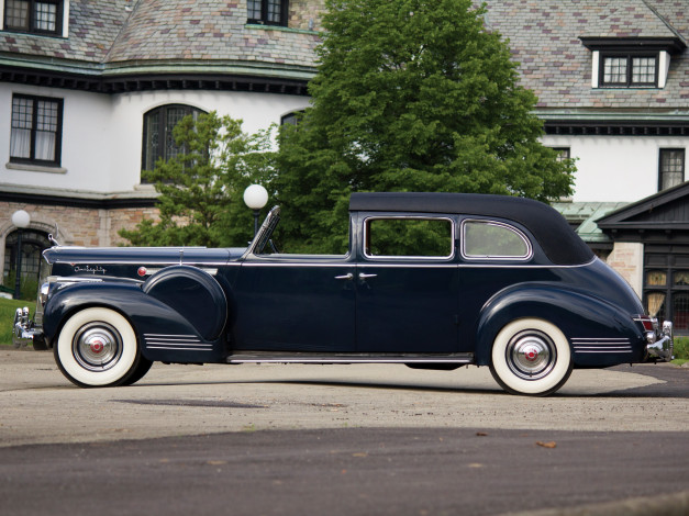 Обои картинки фото автомобили, packard, rollston, all-weather, town, custom, super, eight, темныц, 1908-795, 180, car, 1941г