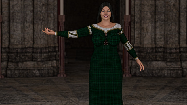 Обои картинки фото 3д графика, люди , people, взгляд, девушка, улыбка