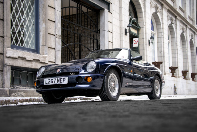 Обои картинки фото mg rv8,  1994, автомобили, mg, выставка, автошоу, автопробег