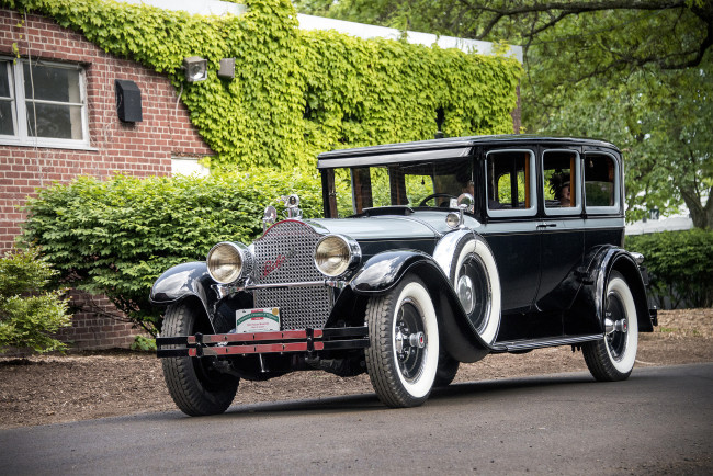 Обои картинки фото packard model 443, автомобили, packard, автопробег, автошоу, выставка