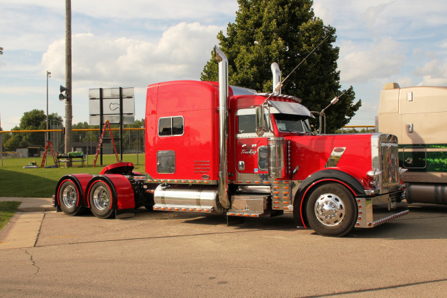 Обои картинки фото peterbilt truck, автомобили, peterbilt, грузовик, тяжёлый