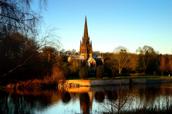 Картинка города -+пейзажи деревья пейзаж небо
