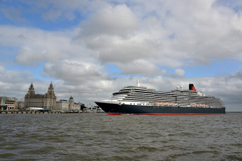 Картинка queen+victoria корабли лайнеры круизный лайнер