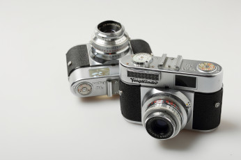 обоя voigtlander, бренды, - другое, пара, камеры, фотоаппараты
