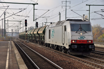 Картинка техника поезда состав локомотив рельсы дорога железная