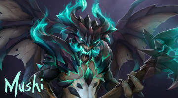 Картинка видео+игры dota+2 арт рога существо outworld devourer harbinger mushi dota 2 крылья