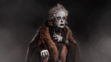 Картинка видео+игры thief серый фон мех крыса лицо the queen of beggars