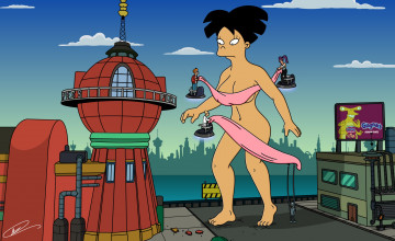 Картинка мультфильмы futurama персонаж