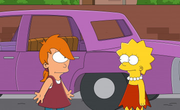 обоя мультфильмы, futurama, персонажи