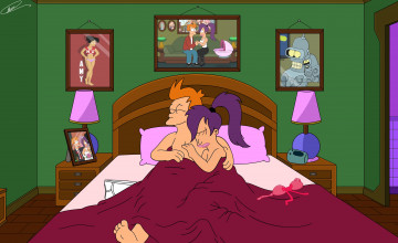 Картинка мультфильмы futurama персонажи