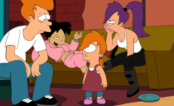 Картинка мультфильмы futurama персонажи