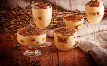Картинка еда мороженое +десерты какао тирамису печенье dessert sweet delicious chocolate glass tiramisu italian крем сладкое десерт