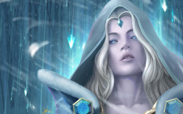 Картинка видео+игры dota+2 crystal maiden jzjayfanser цепь арт ледяные стрелы девушка снег блондинка rylai dota 2