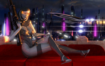 Картинка видео+игры mass+effect edi dr eva ai mass effect робот взгляд