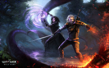 Картинка видео+игры the+witcher+3 +wild+hunt магия ведьмак маг yennefer девушка art geralt of rivia vengerberg the witcher 3 wild hunt white wolf butcher blaviken