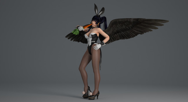 Обои картинки фото видео игры, dead or alive 5,  ultimate, взгляд, девушка, демон, фон