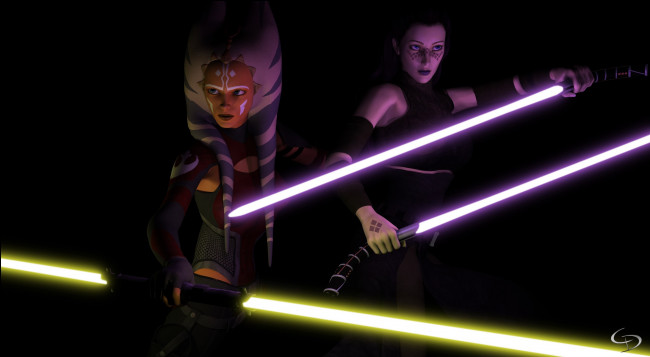 Обои картинки фото видео игры, star wars, халк, оружие, фон, взгляд, девушка