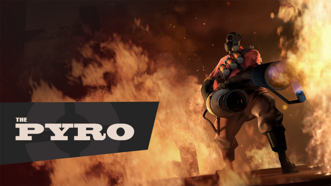 Обои картинки фото team fortress 2, видео игры, pyro