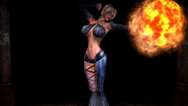 Обои картинки фото видео игры, dark heresy, магия, фон, взгляд, девушка