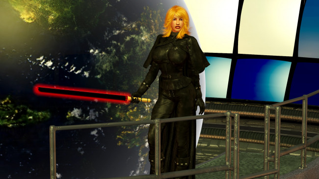 Обои картинки фото видео игры, dark heresy, оружие, фон, взгляд, девушка