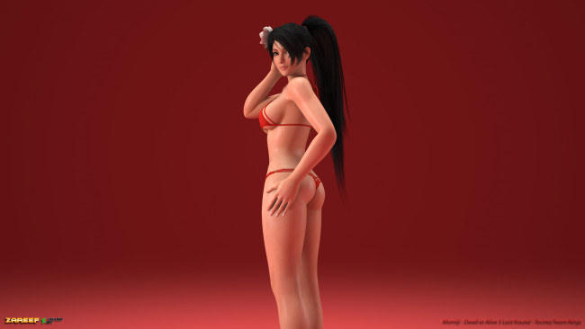 Обои картинки фото видео игры, dead or alive 5, фон, взгляд, девушка