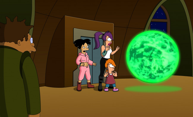 Обои картинки фото мультфильмы, futurama, персонажи