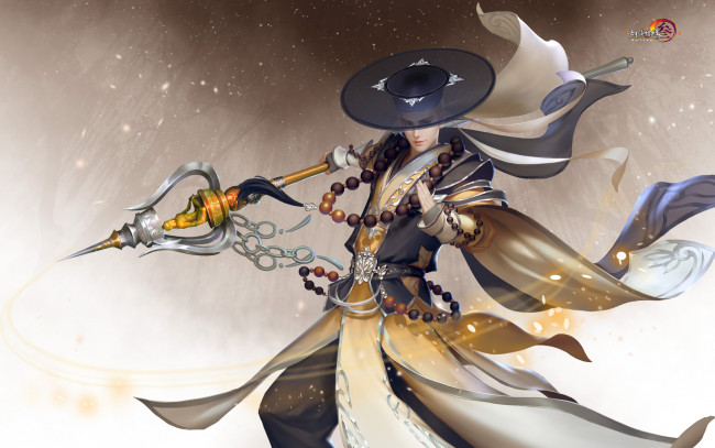 Обои картинки фото видео игры, jx online 3, оружие, фон, взгляд, мужчина