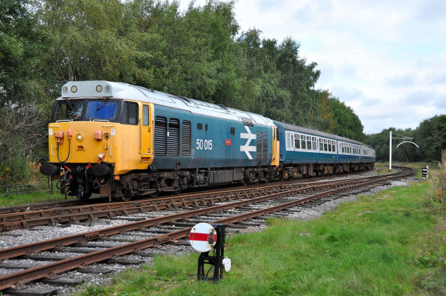 Обои картинки фото техника, поезда, состав, локомотив, рельсы, дорога, железная