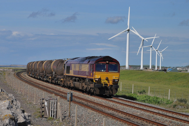 Обои картинки фото техника, поезда, рельсы, дорога, железная, состав, локомотив