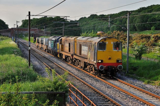 Обои картинки фото техника, поезда, состав, локомотив, рельсы, дорога, железная