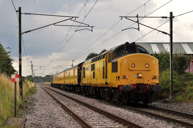 Обои картинки фото техника, поезда, железная, состав, локомотив, рельсы, дорога