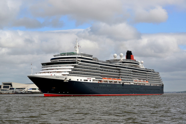Обои картинки фото queen victoria, корабли, лайнеры, круизный, лайнер