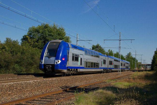 Обои картинки фото техника, поезда, рельсы, локомотив, состав, дорога, железная