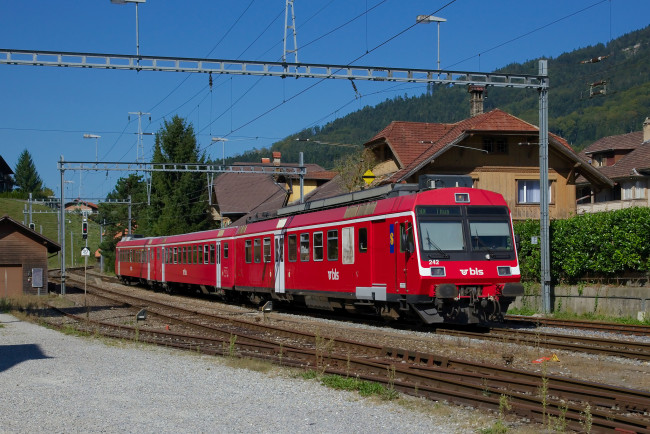 Обои картинки фото техника, поезда, состав, локомотив, рельсы, дорога, железная