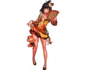 Картинка аниме hero+warz девушка