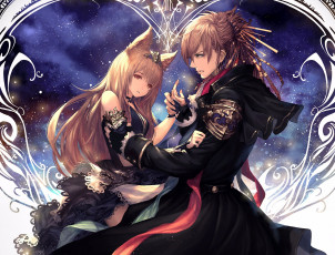 Картинка аниме shingeki+no+bahamut парень девушка пара