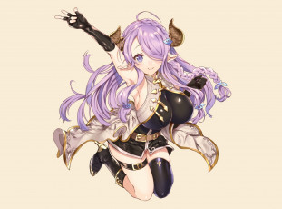 Картинка аниме животные +существа девушка