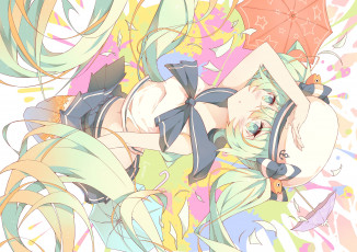 Картинка аниме vocaloid девочки